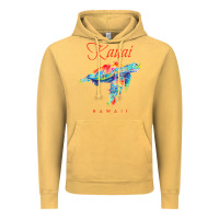 Vintage Mustard kauai hawaii watercolor sea turtle souvenir Vintage Hoodie - longCreatives
