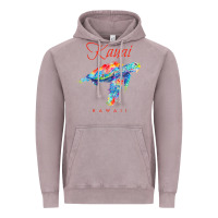 Vintage Zinc kauai hawaii watercolor sea turtle souvenir Vintage Hoodie - longCreatives