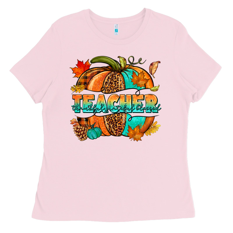 Teacher Pumpkin Ladies Tee by NancyCooperArtShop | Teevron