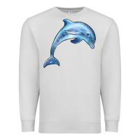 Dove Grey dolphin Premium Sweatshirt - BarkalooDesign