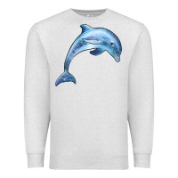 Oatmeal Heather dolphin Premium Sweatshirt - BarkalooDesign