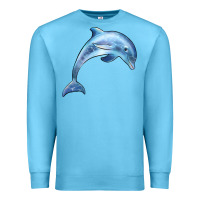Ocean Blue dolphin Premium Sweatshirt - BarkalooDesign