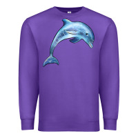 Purple dolphin Premium Sweatshirt - BarkalooDesign