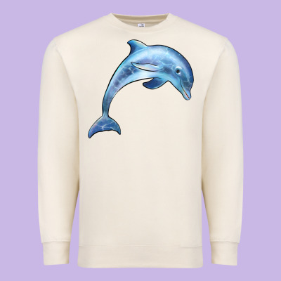 Dolphin Premium Sweatshirt Designed By Barkaloodesign