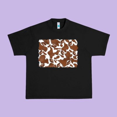 Distressed Chocolate Milkshake Cowhide Urban Heavy Tee Designed By Ranaportraitstore