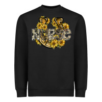 Black nurse Heavyweight Sweatshirt - SublimationCraftShop