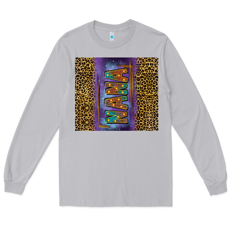 Leopard Nana Tumbler Long Sleeve Tee by FaDigitalArtStudio | Teevron