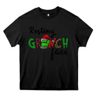 Black Merry Grinch Mas Heavy Core Tee - Bettercallsaul
