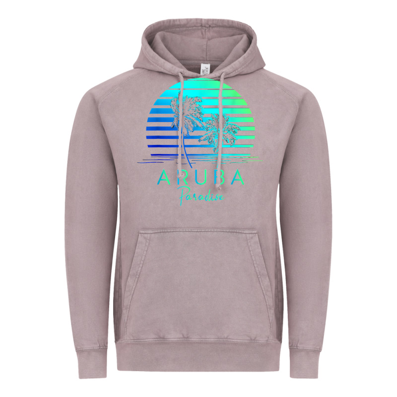 Vintage Aruba Beach Tropical Vibes Vacation Souvenir Gift Vintage Hoodie by longCreatives | Teevron