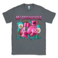 Charcoal Heather Breast Cancer my Goddaughter is a fighter Classic Tee - Artiststas