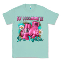 Seafoam Breast Cancer my Goddaughter is a fighter Classic Tee - Artiststas