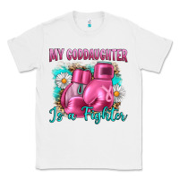 White Breast Cancer my Goddaughter is a fighter Classic Tee - Artiststas