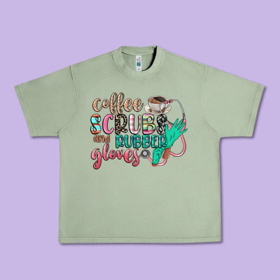 Coffee Scrubs And Rubber Gloves Urban Heavy Tee Designed By Cowgirlartshop