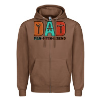 Chestnut dad man myth legend Zipper Hoodie - Artiststas