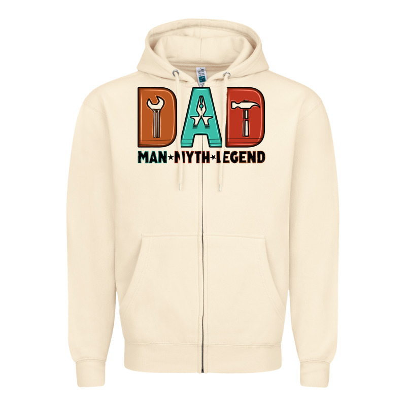Dad Man Myth Legend Zipper Hoodie by Artiststas | Teevron