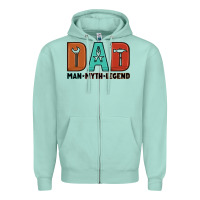 Seafoam dad man myth legend Zipper Hoodie - Artiststas
