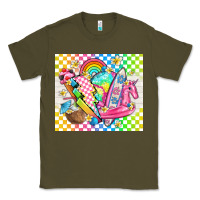 Army Green retro summer Classic Tee - TumblerDesignByShophia