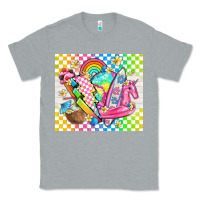 Heather Grey retro summer Classic Tee - TumblerDesignByShophia