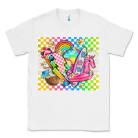 White retro summer Classic Tee - TumblerDesignByShophia