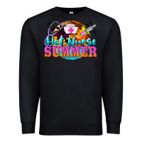 Black hot nurse summer Premium Sweatshirt - BarkalooDesign
