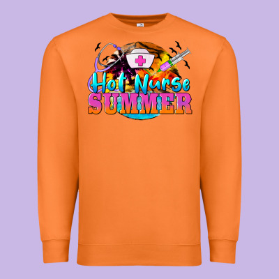 Hot Nurse Summer Premium Sweatshirt Designed By Barkaloodesign