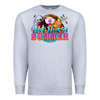 Heather Grey hot nurse summer Premium Sweatshirt - BarkalooDesign