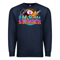 Navy hot nurse summer Premium Sweatshirt - BarkalooDesign