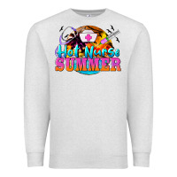 Oatmeal Heather hot nurse summer Premium Sweatshirt - BarkalooDesign