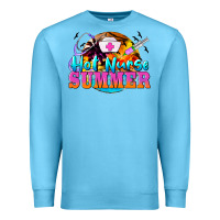 Ocean Blue hot nurse summer Premium Sweatshirt - BarkalooDesign