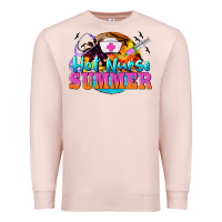 Pale Pink hot nurse summer Premium Sweatshirt - BarkalooDesign