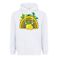 White lemon  rainbow Heavyweight Hoodie - BarkalooDesign