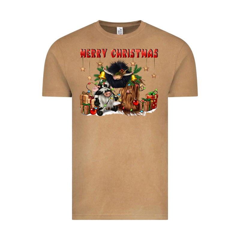 Merry Christmas Vintage Tee by CowGirlArtShop | Teevron
