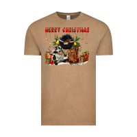 Vintage Coffee merry christmas Vintage Tee - CowGirlArtShop