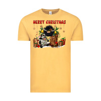Vintage Mustard merry christmas Vintage Tee - CowGirlArtShop