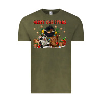 Vintage Olive merry christmas Vintage Tee - CowGirlArtShop