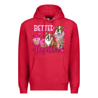 Cardinal Be Mine Valentine Dog Premium Hoodie - CowhideDigitalArt