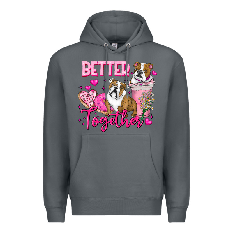 Be Mine Valentine Dog Premium Hoodie by CowhideDigitalArt | Teevron