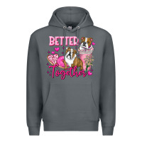 Rock Be Mine Valentine Dog Premium Hoodie - CowhideDigitalArt