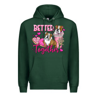 Sports Green Be Mine Valentine Dog Premium Hoodie - CowhideDigitalArt