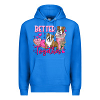 True Royal Be Mine Valentine Dog Premium Hoodie - CowhideDigitalArt