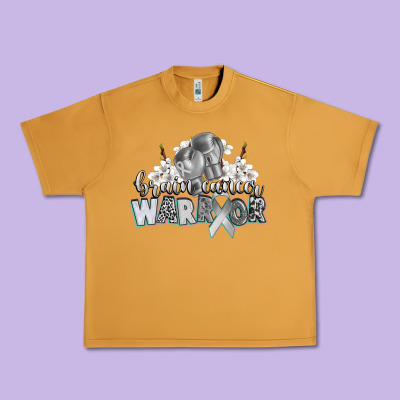Brain Cancer Warrior Urban Heavy Tee Designed By Cowgirlartshop