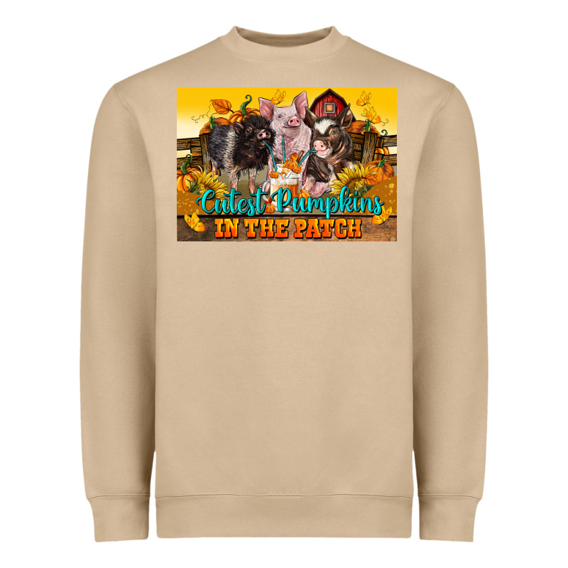 Cutest Pumpkin In The Patch Pig Heavyweight Sweatshirt by LillyAllenDesigns | Teevron