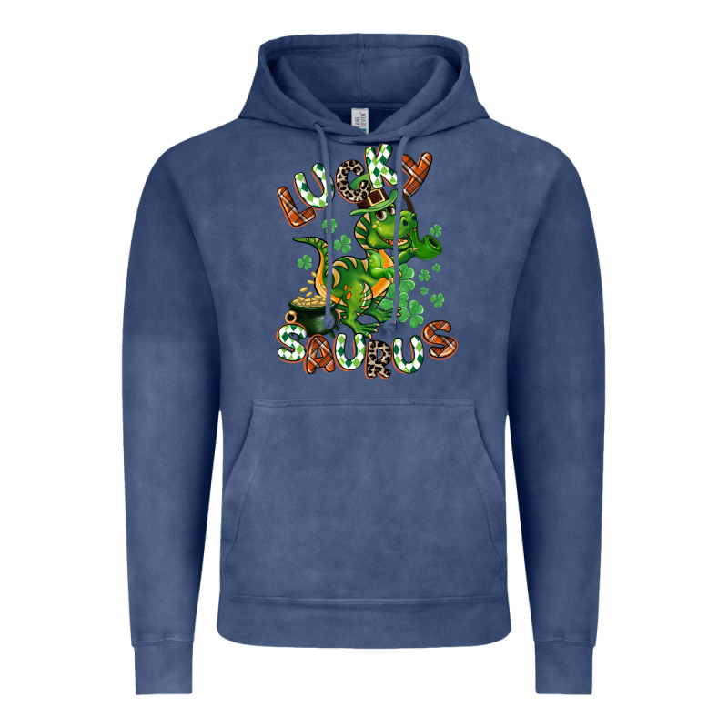 Lucky Saurus Vintage Hoodie by CowGirlArtShop | Teevron