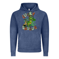 Vintage Denim Lucky Saurus Vintage Hoodie - CowGirlArtShop