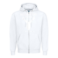 White Hunting Retirement Plan Funny Elk Deer Retired Hunter Gift Zipper Hoodie - longCreatives