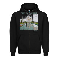 India Agra Taj Mahal Mausoleum Travel Tourist Zipper Hoodie | Teevron
