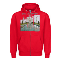 Red india agra taj mahal mausoleum travel tourist Zipper Hoodie - longCreatives