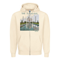 Sandshell india agra taj mahal mausoleum travel tourist Zipper Hoodie - longCreatives