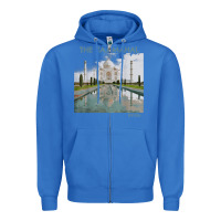 True Royal india agra taj mahal mausoleum travel tourist Zipper Hoodie - longCreatives