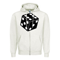 Oatmeal Heather black gaming dice halloween costume cool quirky funny Zipper Hoodie - longCreatives